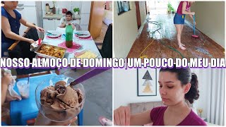 NOSSO ALMOÇO DE DOMINGO| UM POUCO DO MEU DIA| LAVEI E ORGANIZEI| Amanda Maria