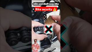 Bike and motorcycle easy security idea at home| #foryou