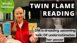 🕯️TWIN FLAME DAILY READING | DM is dreading upcoming talk; DF underestimates her power 👩🏻‍🦱