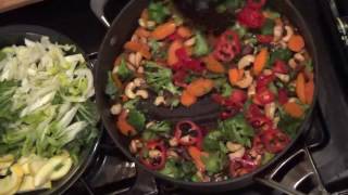 Vegetable/Cashew Stir Fry in Coconut Cream Sauce