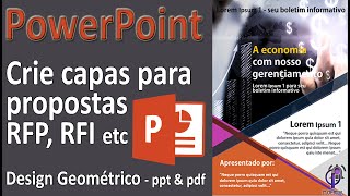 Como criar template para capa de boletim informativo no Powerpoint - Newsletter