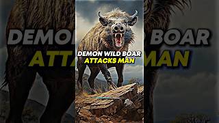 😱 DEMON Wild Boar ATTACKS Man! #joerogan  #storytime #demon #wildboar  #podcast