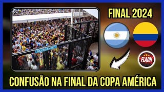 CONFUSÃO NA FINAL DA COPA AMERICA ARGENTINA X COLÔMBIA