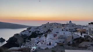 Santorini sunset #santorini #santorinigreece #greece #sunset #sunsetview #orangesunset #sunsetview