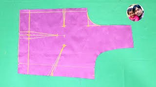 3 Dart Blouse Cutting Step By Step | How To Cut 3 Tucks Blouse | 3 Dart Blouse Cutting Karna Sikhe