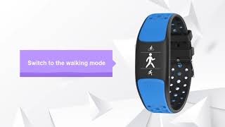 Smart Fit Sporty Fitness Tracker and Waterproof Swimmers Watch