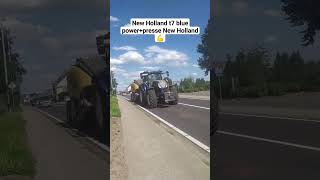 New Holland t7 blue power et sa presse.🔥