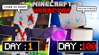 Surviving 100 Days as Satoru Gojo in Minecraft!