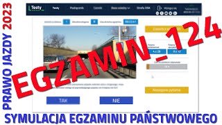 ✅❌Cały egzamin na prawo jazdy 2023❌✅ część 124 kategoria B