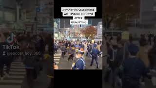 Crazy Scenes in Japan after beating Spain in world cup last group stage match.  #japan #worldcup2022