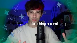 draw with me! ☆ sketching a comic strip (art + chat ep.6)