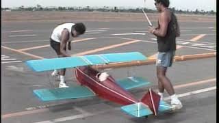 RC  1/4 scale bi plane first flight