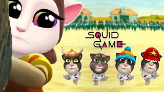 My Talking Angela 2 😍 Squid Game Tom Funny Moment 🤣