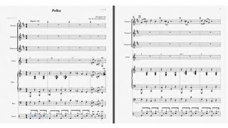 D Kabalevsky  Polka  for three clarinets and rhythm   group