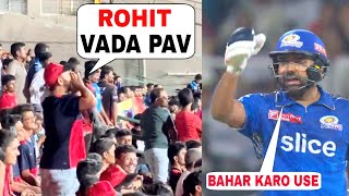 Rohit Sharma angry when fan Teasing him by chanting Vada Pav | RCB vs MI IPL 2023