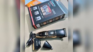 Unboxing Geemy Gm-595 3 in one hair clipper and trimmer