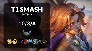 T1 Smash Miss Fortune vs Caitlyn BOTTOM - KR CHALLENGER Patch 14.22