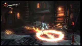 God of War Ascension   Chap 5 The Village of Kirra Satyr General Intro Scene, Ares Fire Combat PS3