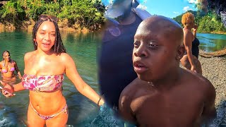 How Jamaicans raft on the river ft bigga 5 & goat head