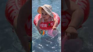 Baby Swimming 🏊 #babyboy #babyshorts #babyvideos #babygirl #babysongs