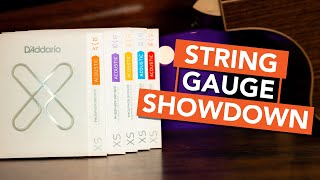 D’Addario XS Acoustic Guitar String Gauge Comparison | Can you tell the difference?