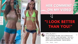 She looks better than me. Comment from "ultra lean" Instagrammer who needs help.