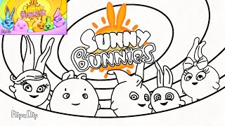 SUNNY BUNNIES Amazing Intro Effects : 42-Frame Animation using Flipaclip | Black and White Version |