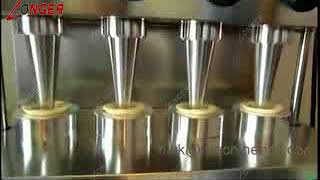 process of making pizza cone|pizza cone machine