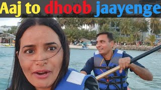 Maldives trip from India | Aaj to dhoob jaaten Maldives mein | water sports in Maldives 🇲🇻