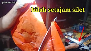 setajam silet!!!  teknik penajaman mata bilah menggunakan mesin gerinda