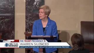 Sen. Warren reads from letter written by Coretta Scott King in 1986 and is silenced during Sessions