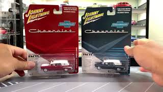 NEW CASTING! Johnny Lightning 1957 Chevrolet Ambulance Hearse 1/64