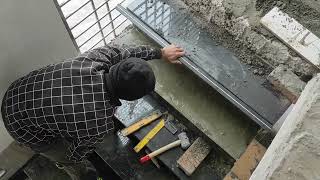 Amazing Techniques Stair Granite Fitting Skills