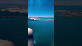 Great Salt Lake view from up high 🛩 #youtubeshorts #flying