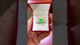 Colombia Emerald Ring by Ritz Jewelers in Los Angeles #diamond #engagementgifts #ring #ritzjewelers