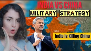 Foreigner reacts to How India is TRAPPING china with its military Strategy ? Geopolitical case study