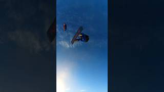 Двойной бэкрол на кайте #кайт #snowkite #сноукайтинг #сноуборд