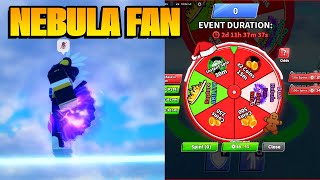 Rolling the New NEBULA FAN in Roblox Blade Ball