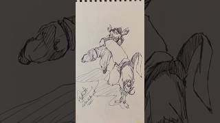 Speed drawing StickMan SASUKE fight scene 😳 #shorts #anime #drawing