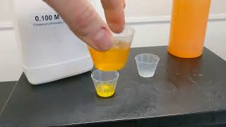 potassium chromate and iron(III) nitrate mixed