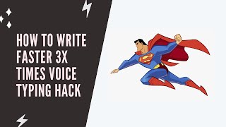 How to Write Faster 3x times voice typing hack #shorts