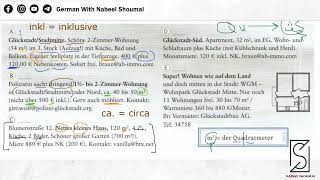 كيف أفهم الرموز و الاختصارات في الإعلانات باللغة الألمانية ؟!