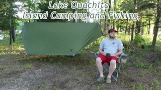 Lake Ouachita Solo Island Camping and Jug Fishing for Catfish