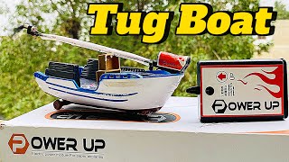 How To Make Easy Working Model Motor Boat With The Help Of Power Up