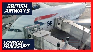 BRITISH AIRWAYS A380 BUSINESS CLASS from LONDON to FRANKFURT!