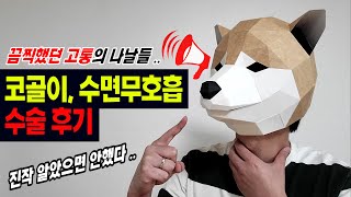 [코골이 안하는법] 수면무호흡, 코골이 수술 치료 리얼 후기 (수술 효과부터 비용, 통증, 회복기간, 부작용까지) #코골이원인 #수면무호흡치료수술 #코골이 방지