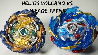 Beyblade Burst Helios Volcano Vs Mirage Fafnir