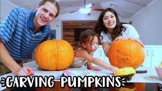 PUMPKIN CARVING + NEW HAIRCUT | VLOGTOBER