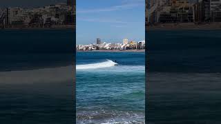 Surfing 🏄‍♂️ at Las Canteras Beach, Las Palmas de Gran Canaria