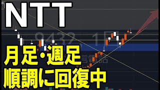 日本電信電話（9432）月足がいい感じに♪株式テクニカルチャート分析